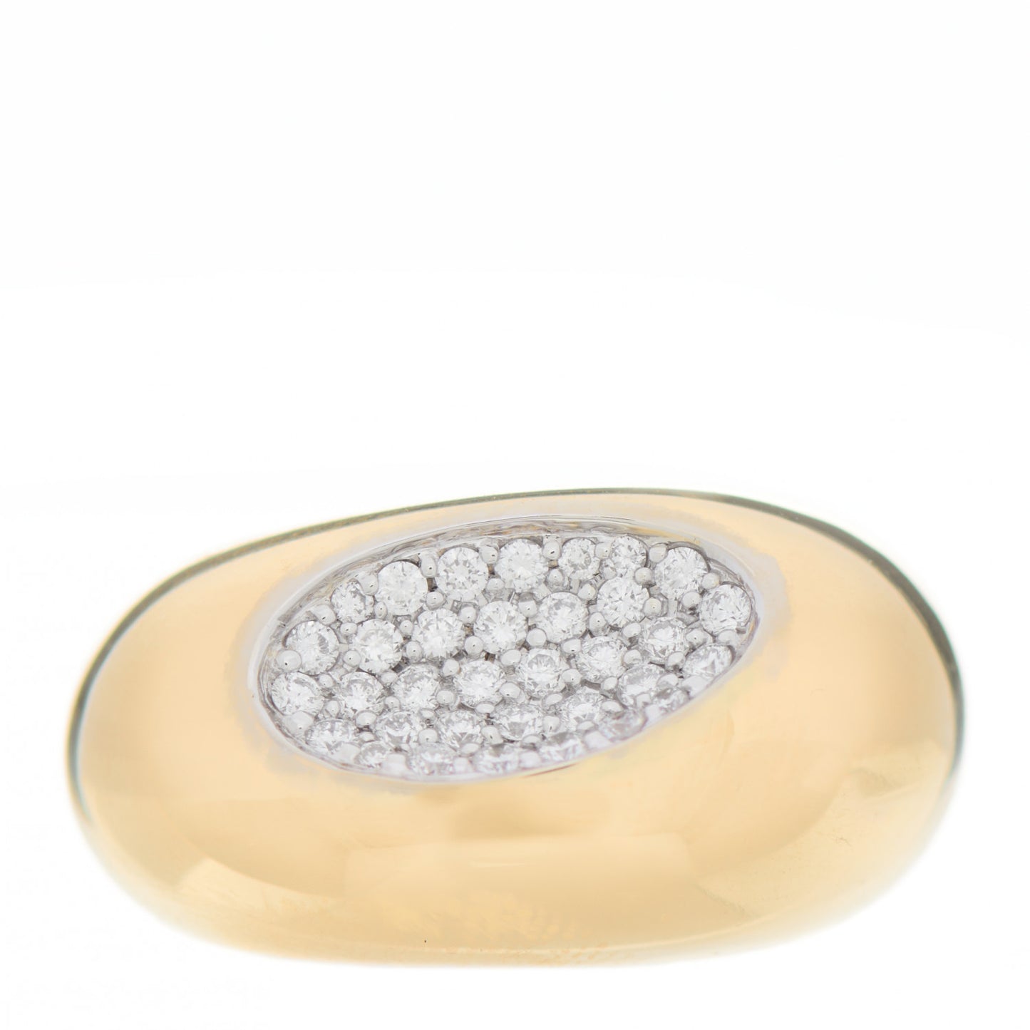 18K Yellow Gold Diamond Capri Ring 53 6.5