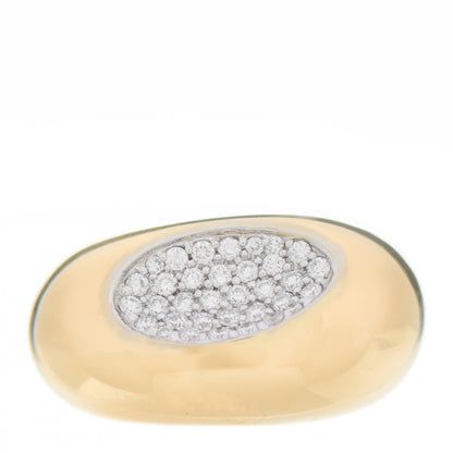 Roberto Coin 18K Yellow Gold Diamond Capri Ring 53 6.5 1 of 4