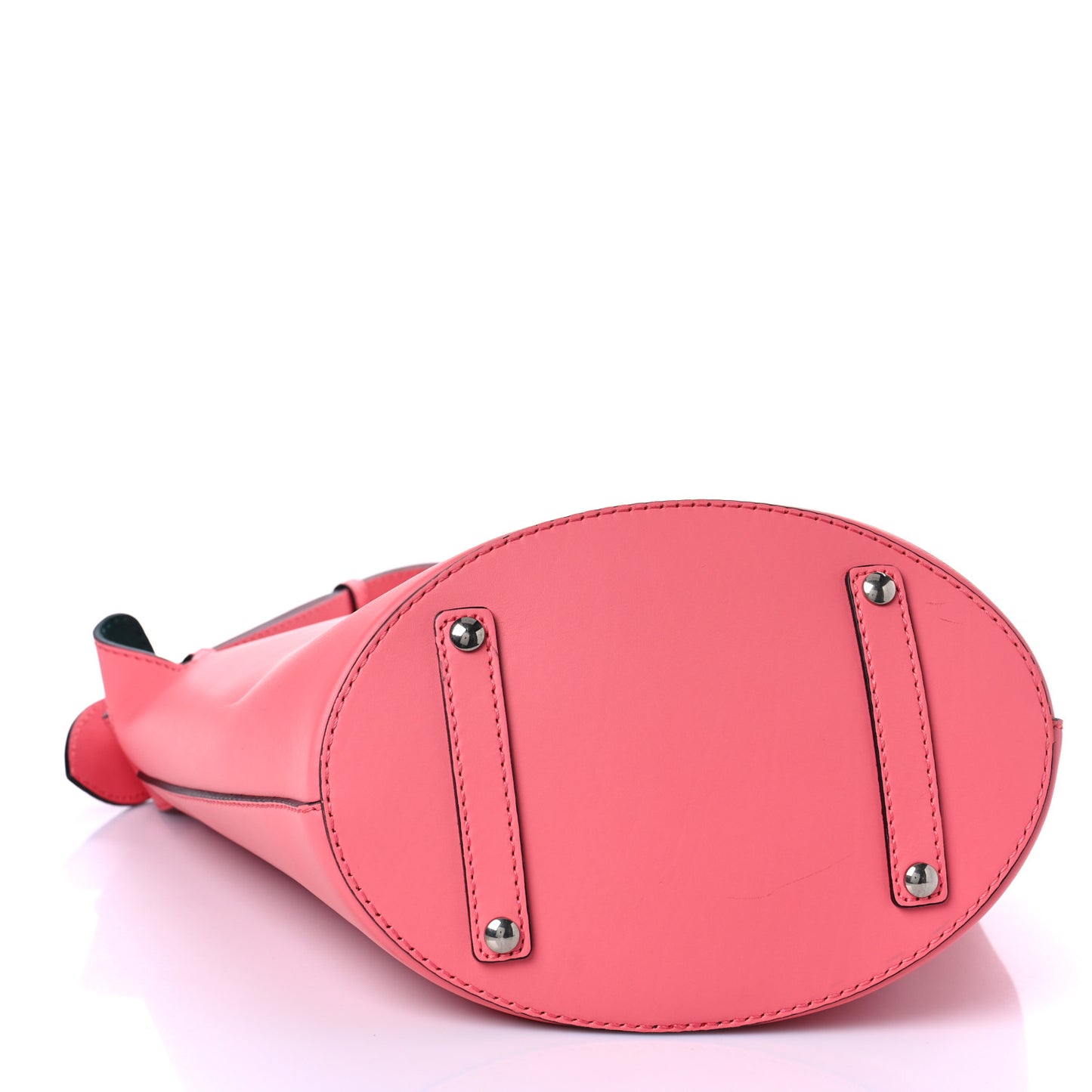 Supple Calfskin Medium Bucket Coral Pink