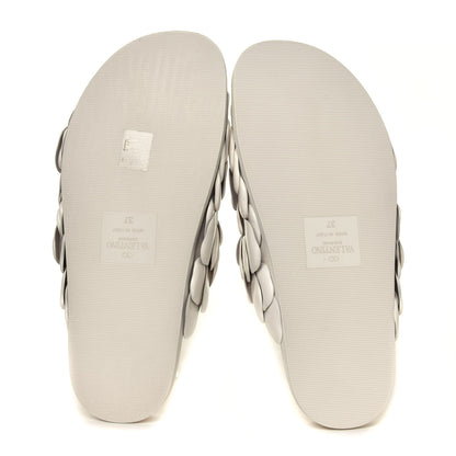 Valentino Garavani Kidskin Atelier 03 Rose Edition Double Buckle Slide Sandals 37 Avorio 6 of 6