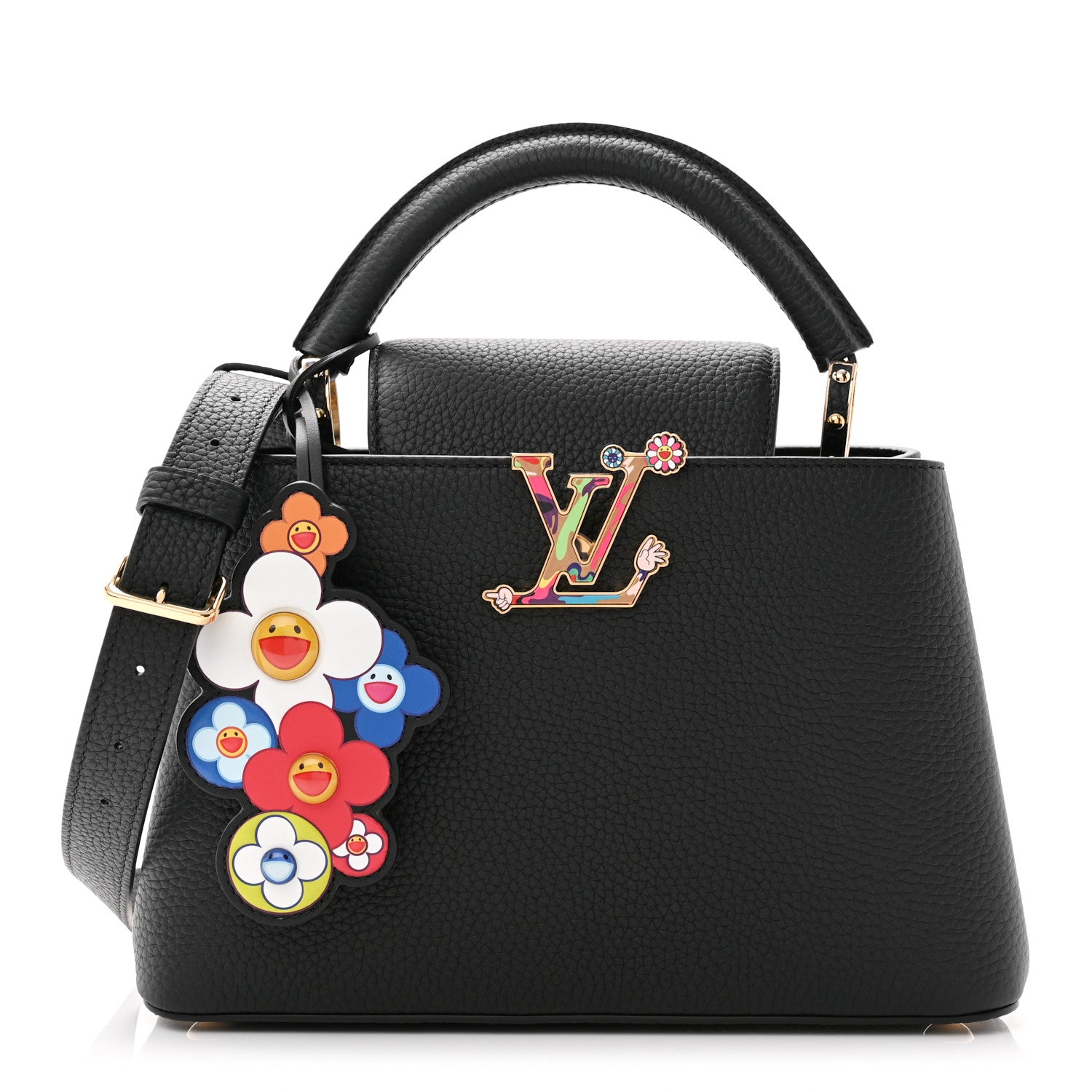Louis Vuitton LV X TM Taurillon Superflat Capucines BB Black 1 of 9
