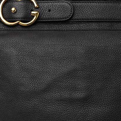 Gucci Pebbled Calfskin Large Ride Shoulder Bag Black 8 of 10