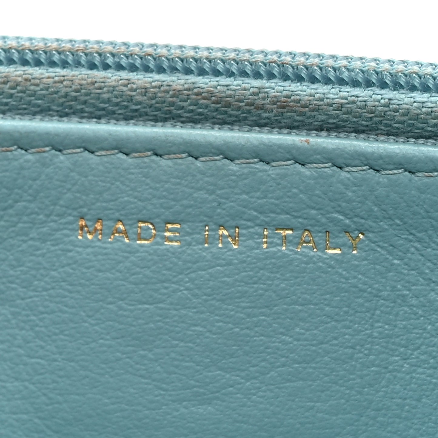 Caviar Quilted Glitter CC Roller Skate Wallet on Chain WOC Light Blue