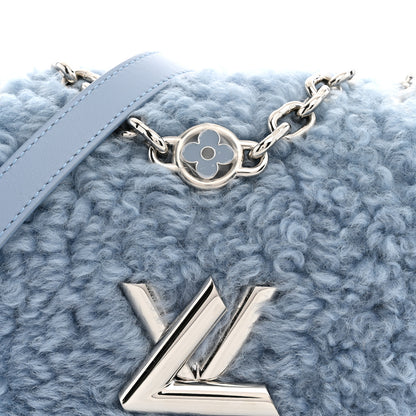 Louis Vuitton Shearling Twist Shoulder Bag PM Blue 7 of 9