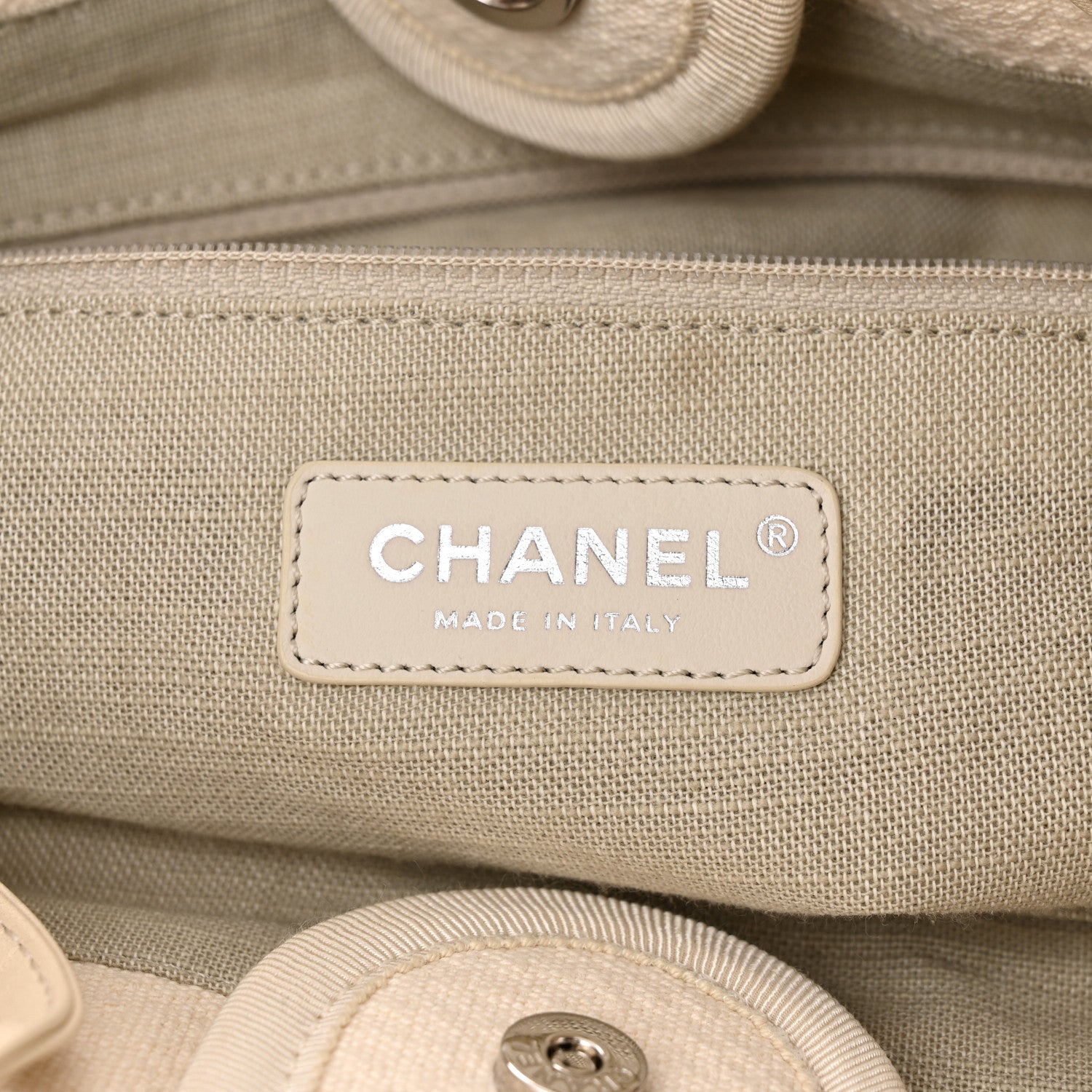 Chanel Mixed Fibers Medium Deauville Tote White 7 of 11