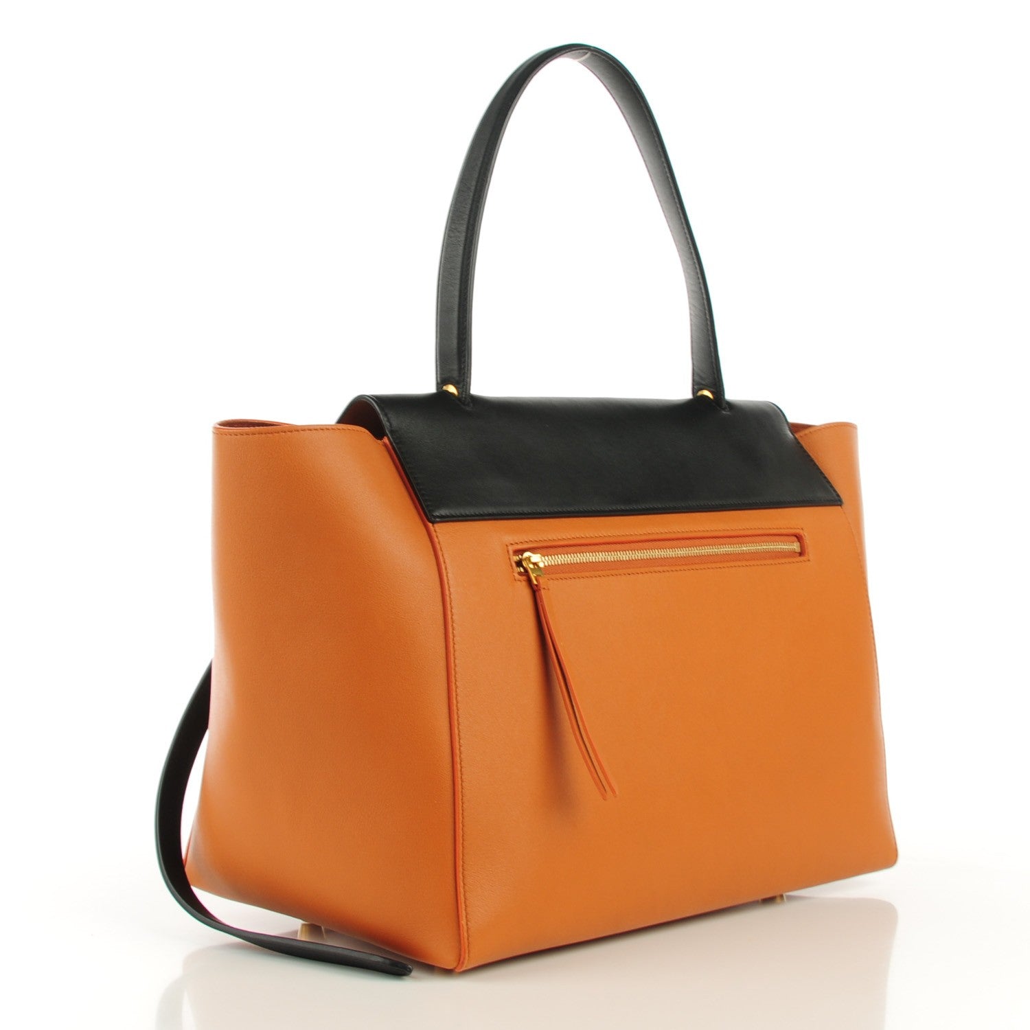 Celine Smooth Calfskin Small Bi-Color Belt Bag Tan 3 of 8