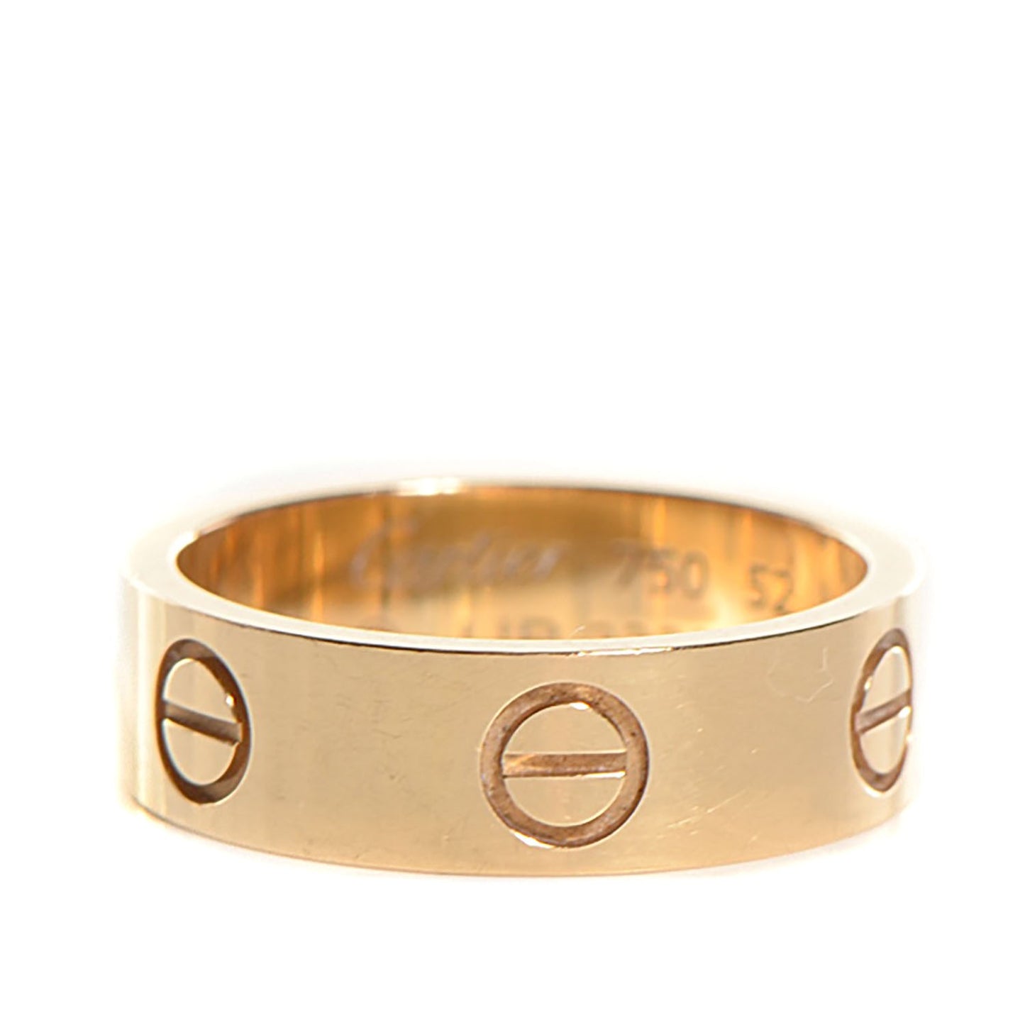 18K Yellow Gold 6mm Love Ring 52 6