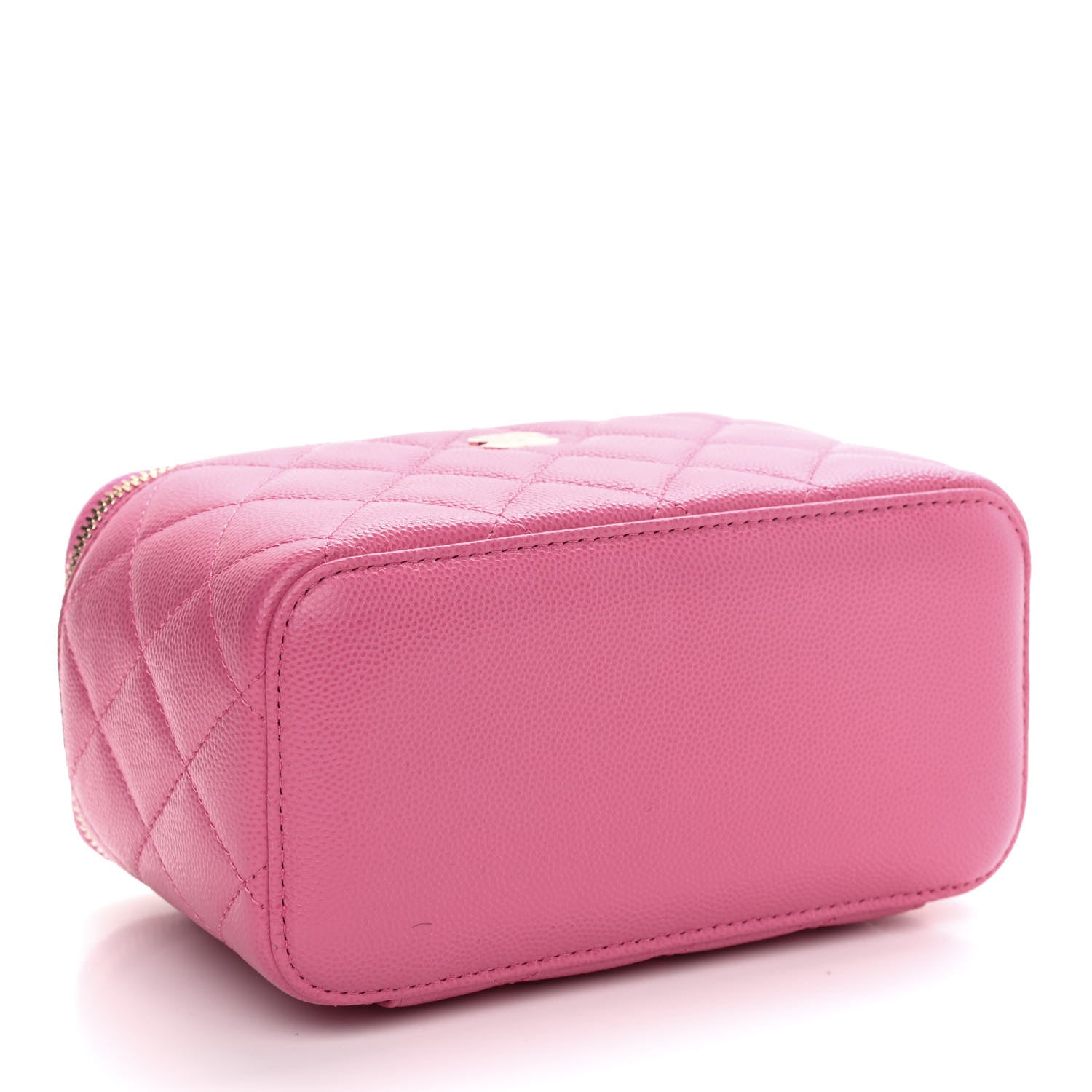 Chanel Caviar Quilted Small Vanity Case With Chain Pink 4 of 9