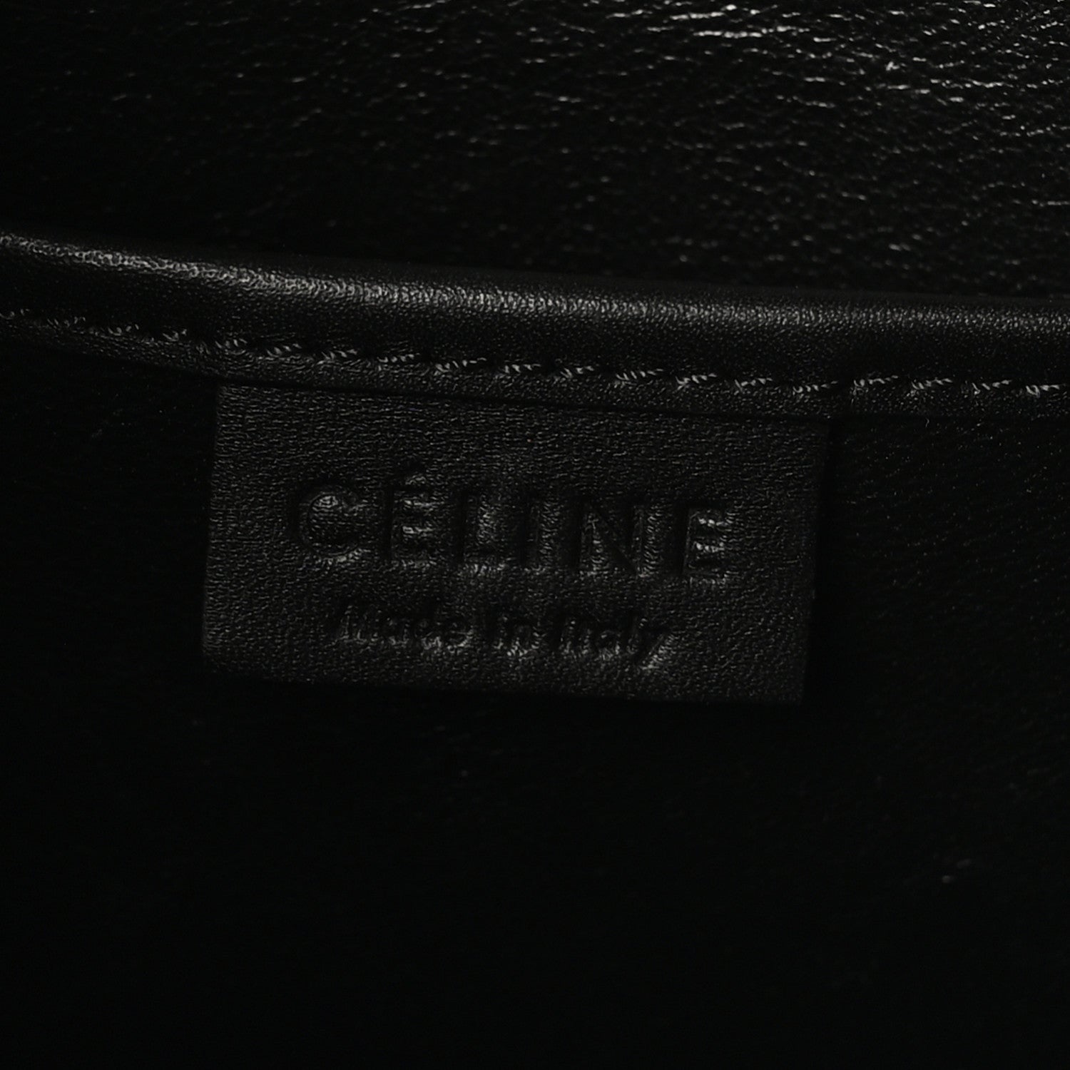 Celine Drummed Calfskin Nubuck Nano Tri-Color Luggage Stone Blue Black 6 of 10