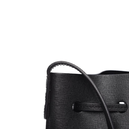 Mansur Gavriel Saffiano Mini Bucket Bag Black 10 of 10