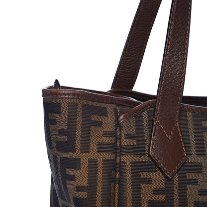 Fendi Zucca Vitello Artic Grande Shopping Tote Tobacco Castagna 11 of 16