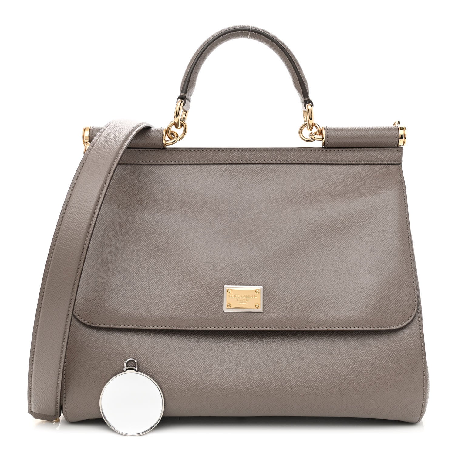 Dolce & Gabbana Dauphine Medium Miss Sicily Satchel Grey 1 of 12