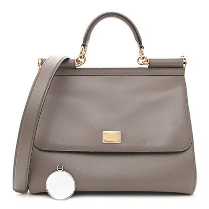 Dolce & Gabbana Dauphine Medium Miss Sicily Satchel Grey 1 of 12