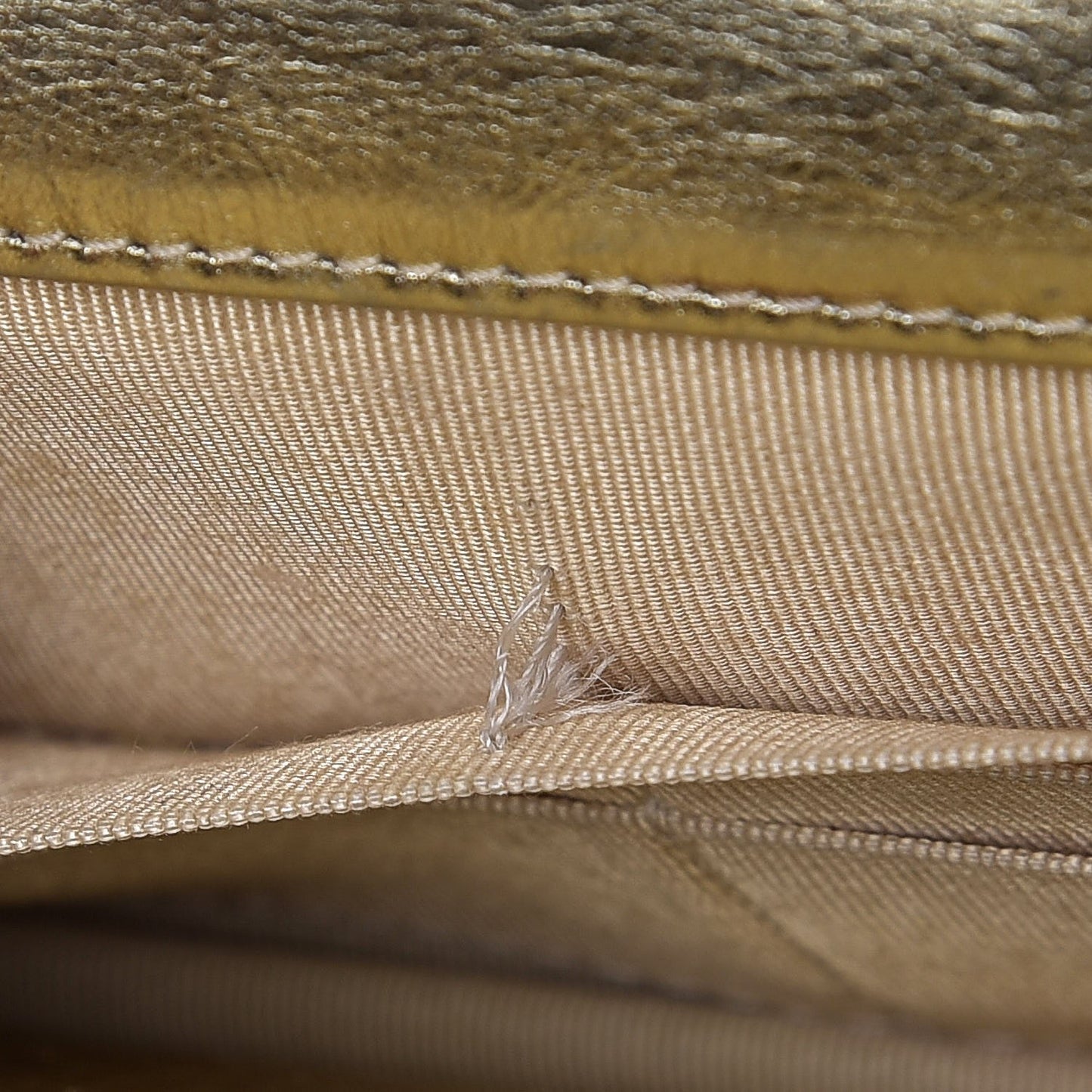 Metallic Aged Calfskin Reissue Wallet On Chain WOC Gold
