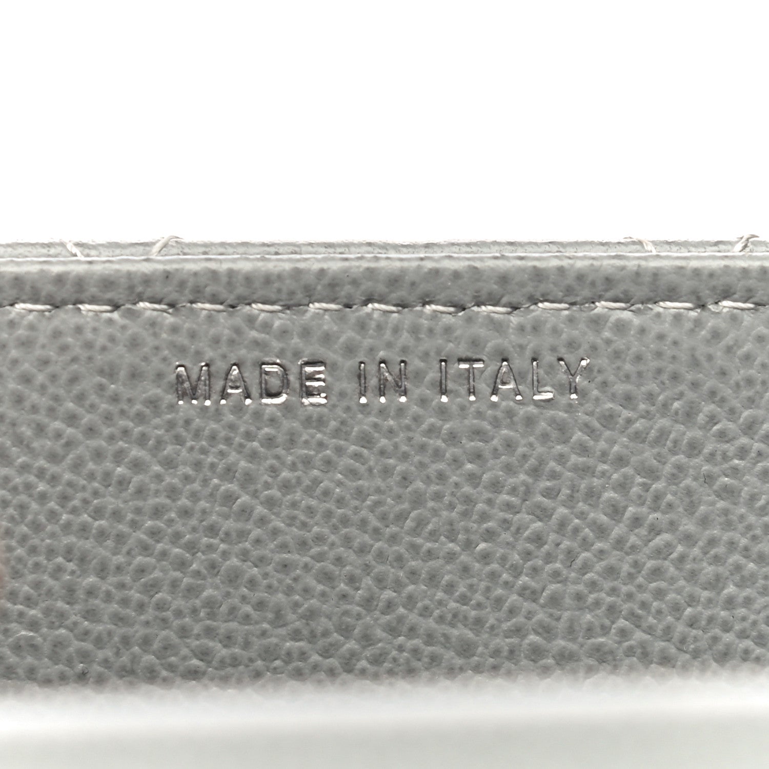 Chanel Grained Calfskin Quilted CC Box Clutch With Chain Grey 6 of 14