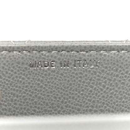 Chanel Grained Calfskin Quilted CC Box Clutch With Chain Grey 6 of 14