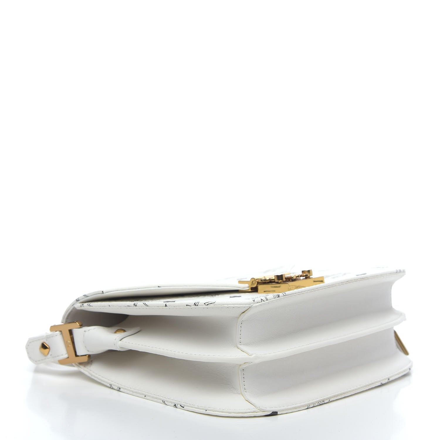 MCM Visetos Small Patricia Crossbody Bag White 4 of 10
