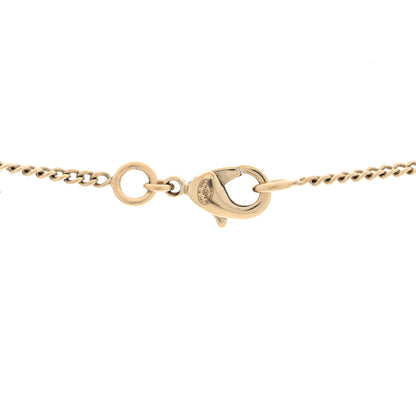 Chanel Metal Resin CC Pendant Necklace Gold Pearly White 4 of 4