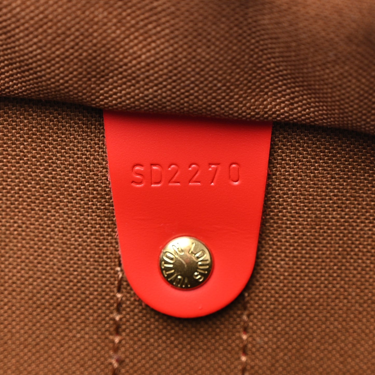 Calfskin Monogram Keepall Bandouliere 50 Coquelicot