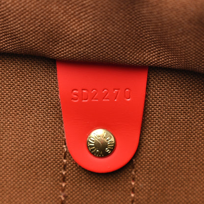 Louis Vuitton Calfskin Monogram Keepall Bandouliere 50 Coquelicot 6 of 10