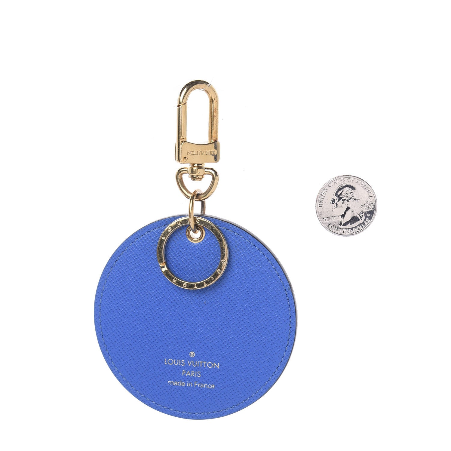 Louis Vuitton Monogram 2019 Christmas Animation Venice Bag Charm Key Ring Blue 2 of 3