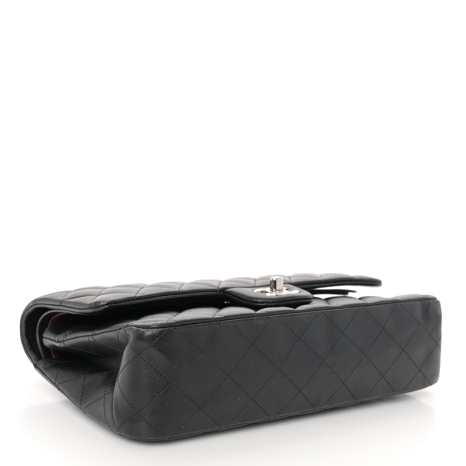 Chanel Lambskin Quilted Medium Double Flap Black 4 of 16
