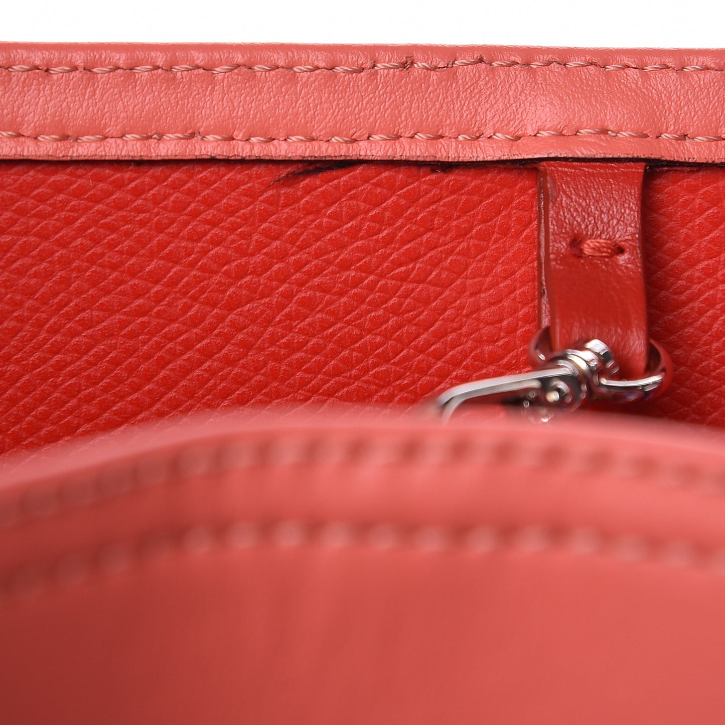 Calfskin PVC Love Spikes East West Cabata Tote Red