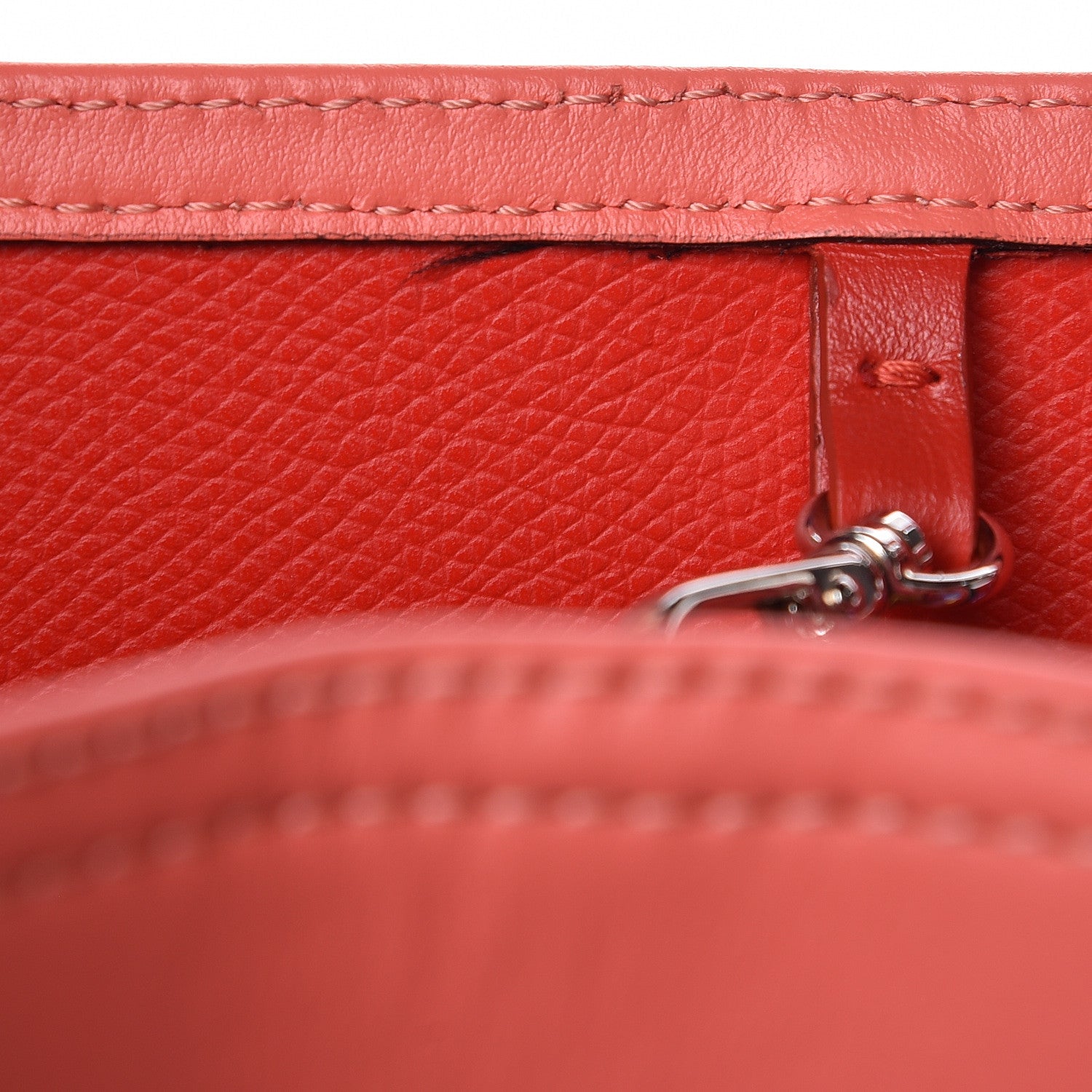 Christian Louboutin Calfskin PVC Love Spikes East West Cabata Tote Red 12 of 12