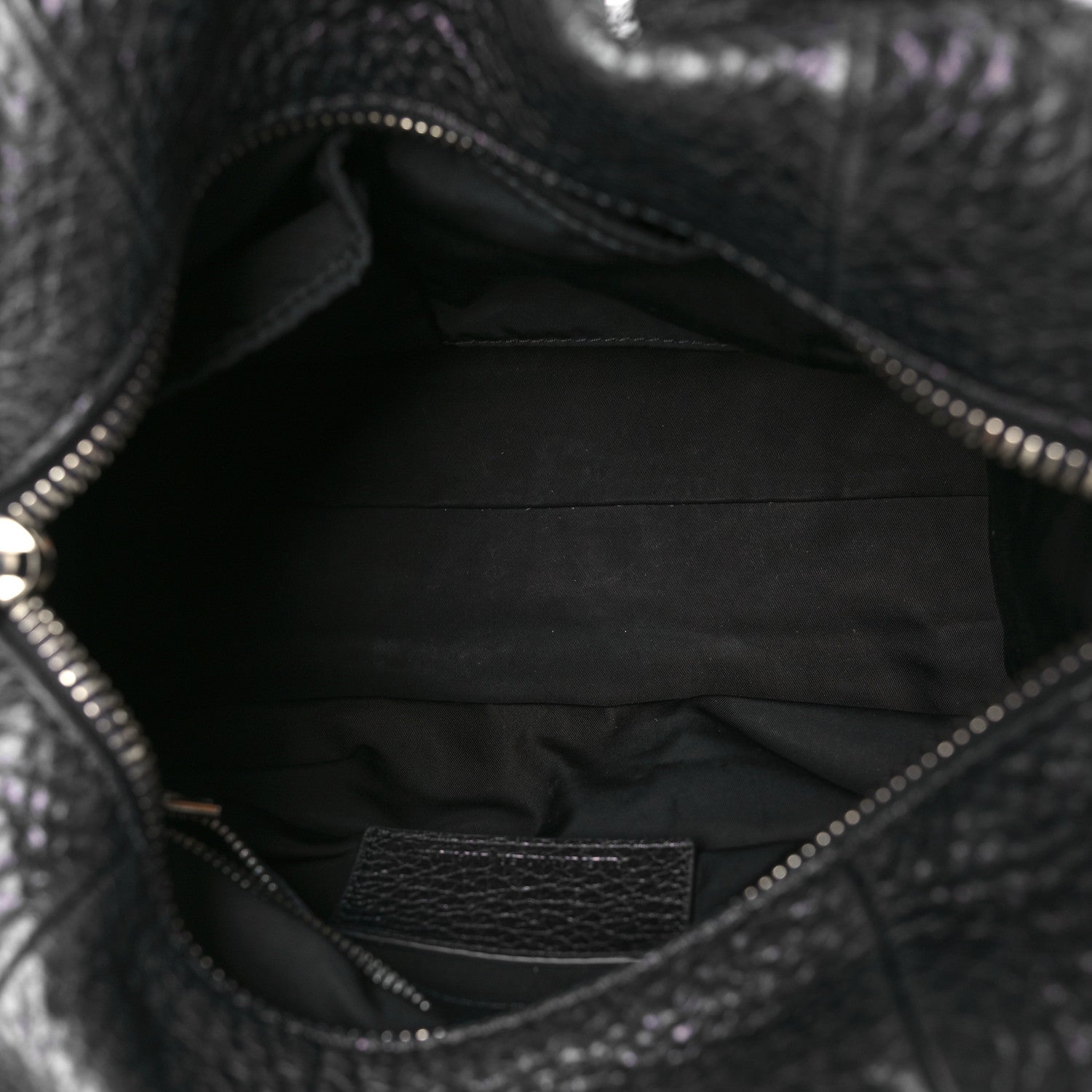 Alexander Wang Pebbled Lambskin Inside Out Rocco Black Nickel Hardware 5 of 10