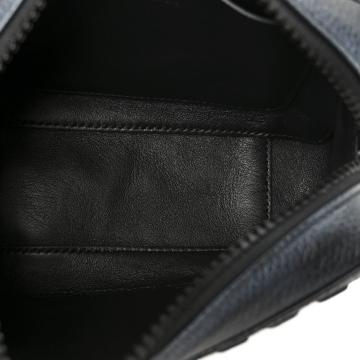 Balenciaga Grained Calfskin Embossed Car Camera Bag Black White Dirt 5 of 11