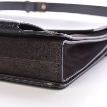 Givenchy Goatskin Suede Large GV3 Flap Black Grey 14 of 15