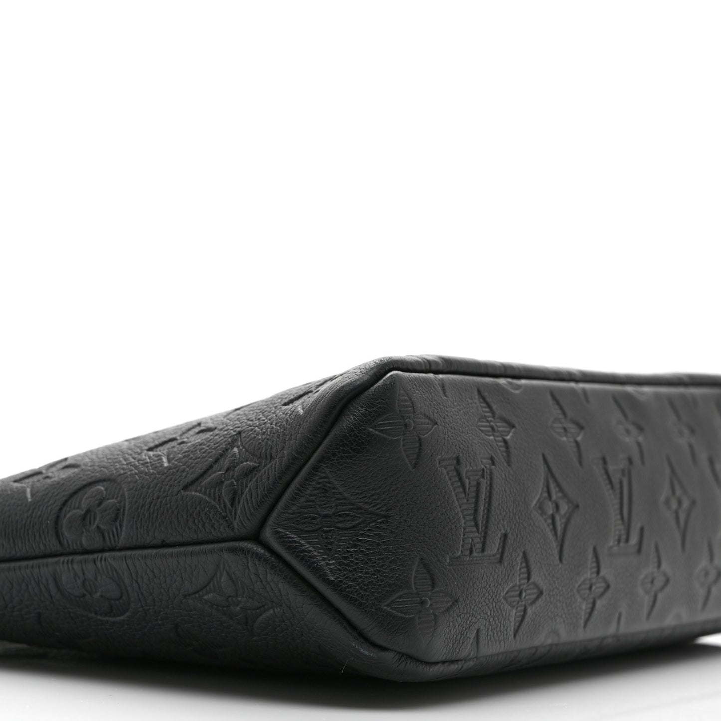 Shadow Calfskin Monogram Pochette Voyage Souple Black