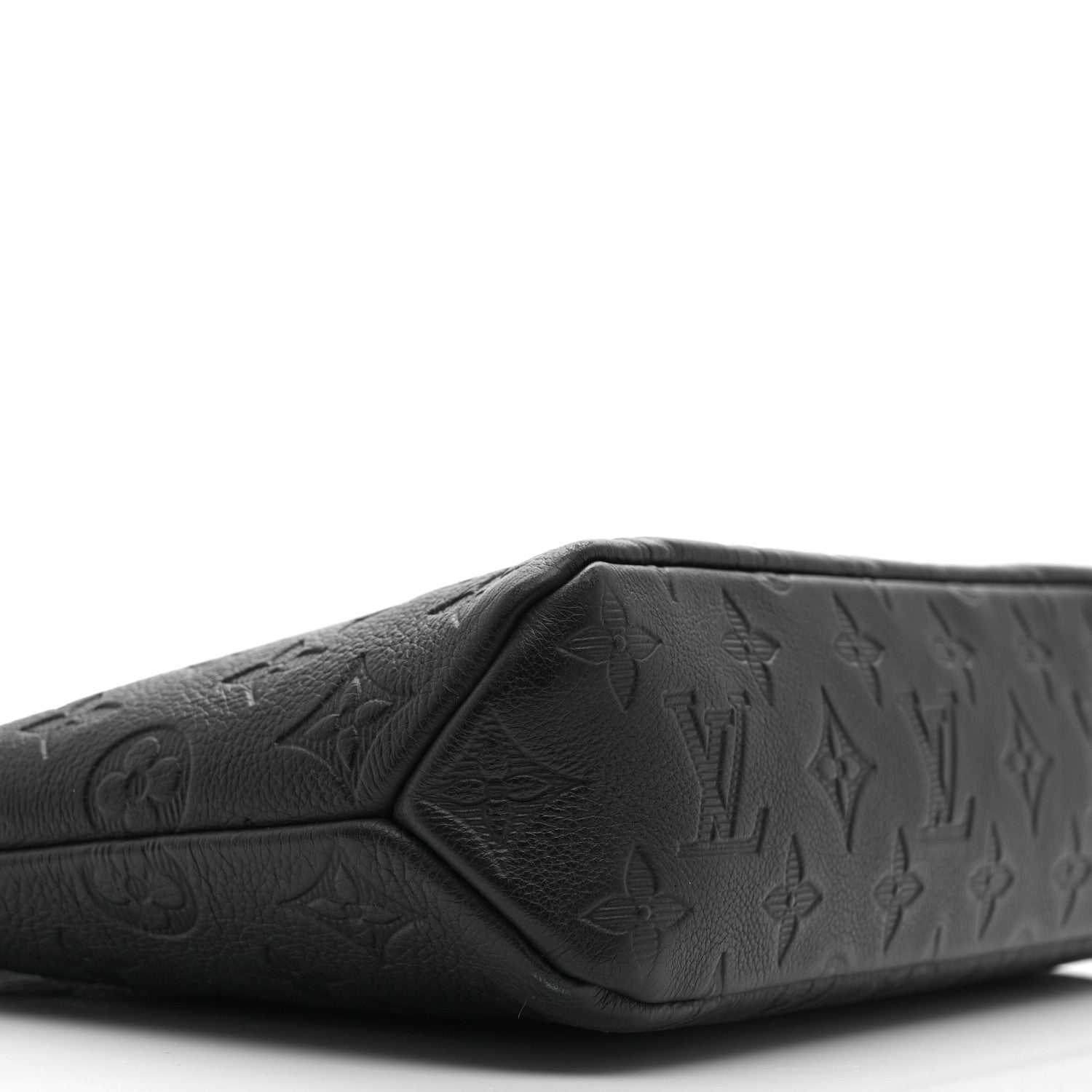 Louis Vuitton Shadow Calfskin Monogram Pochette Voyage Souple Black 8 of 9