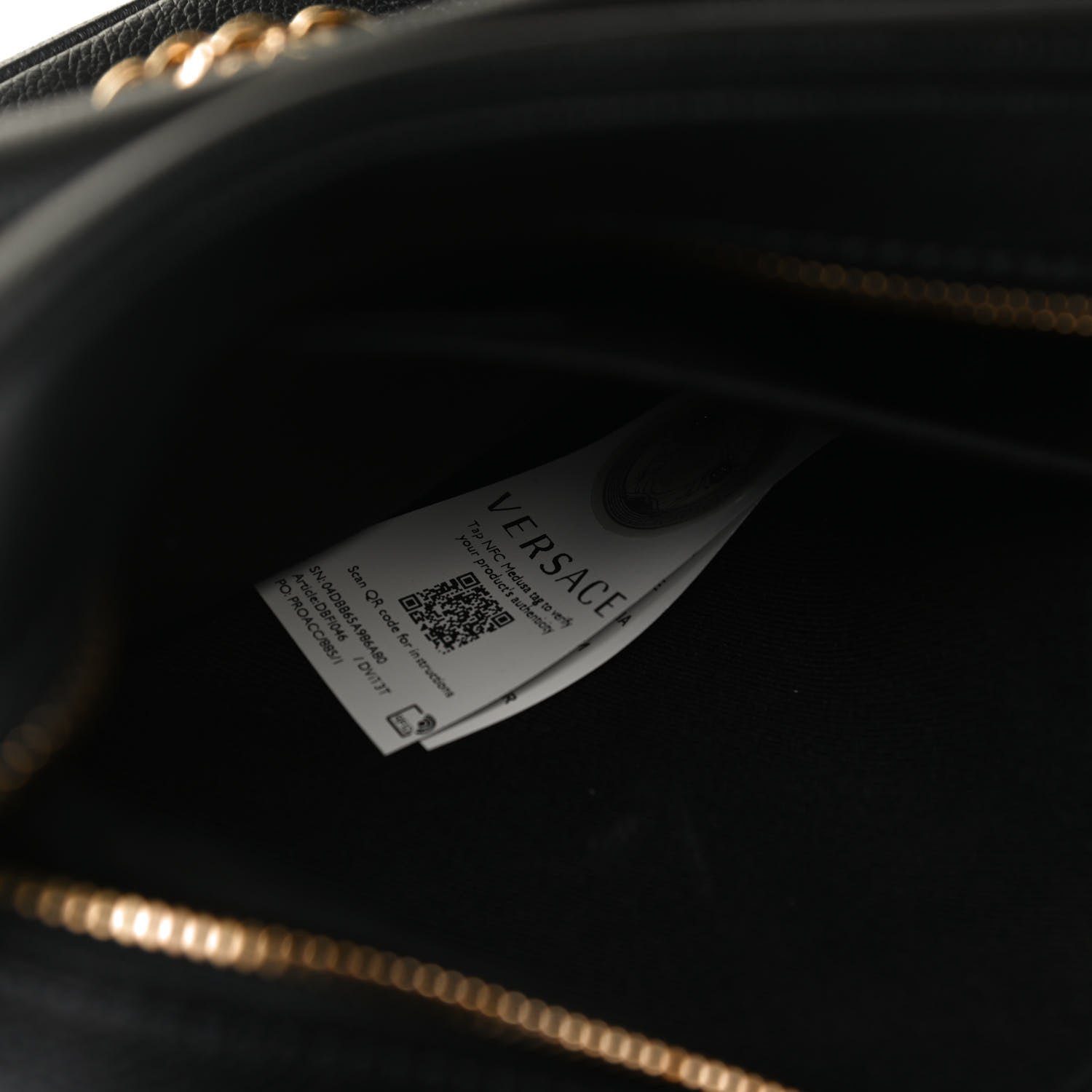 Versace Grained Calfskin Medusa Camera Bag Black 8 of 13