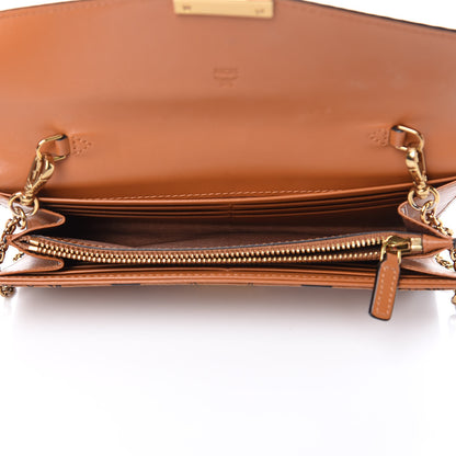 MCM Visetos Large Patricia Wallet On Chain Cognac 5 of 13