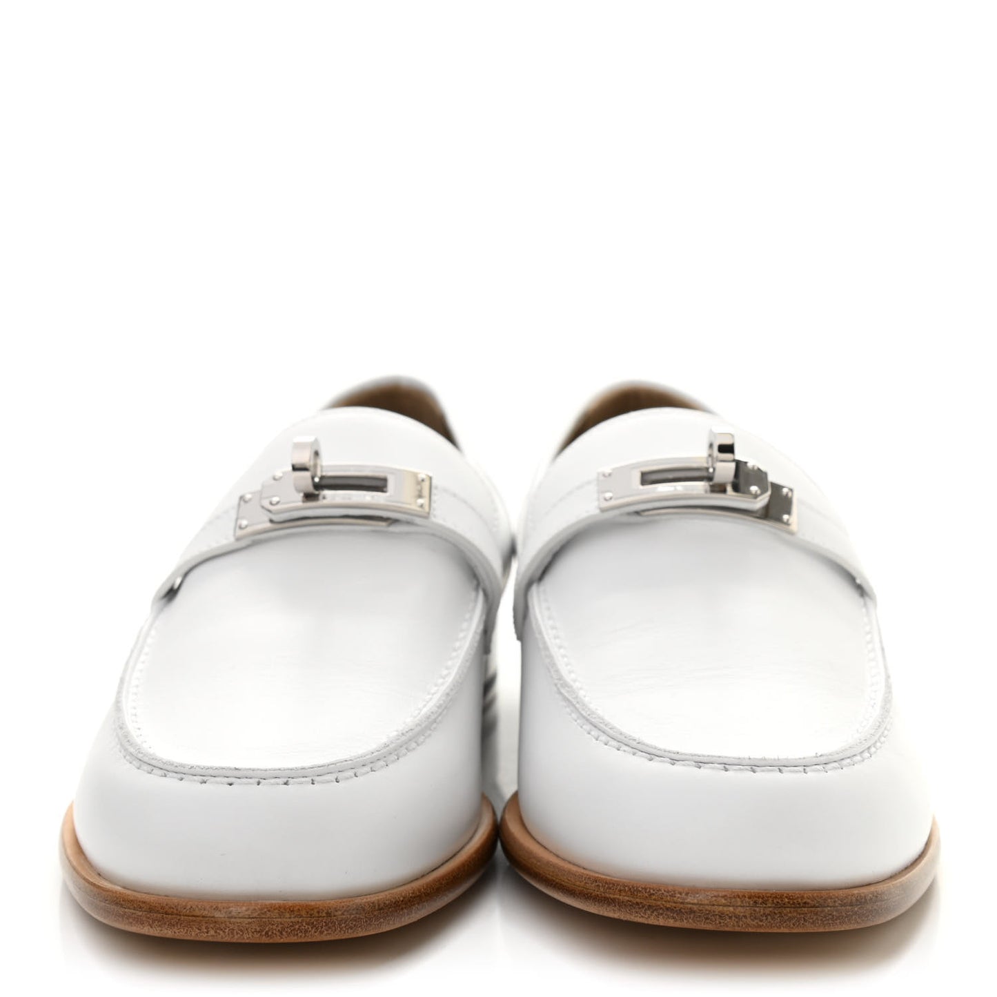 Calfskin Womens Destin Loafers 38 White