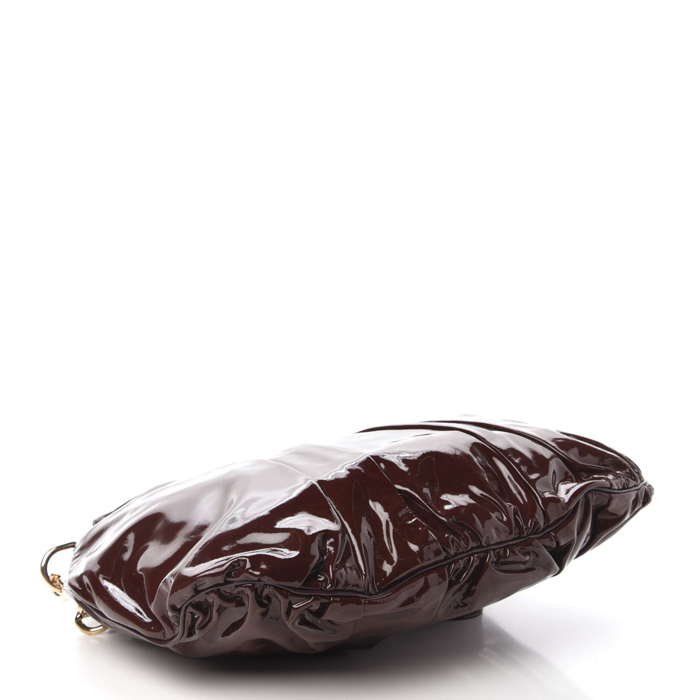 Patent Medium Hysteria Top Handle Bag Burgundy