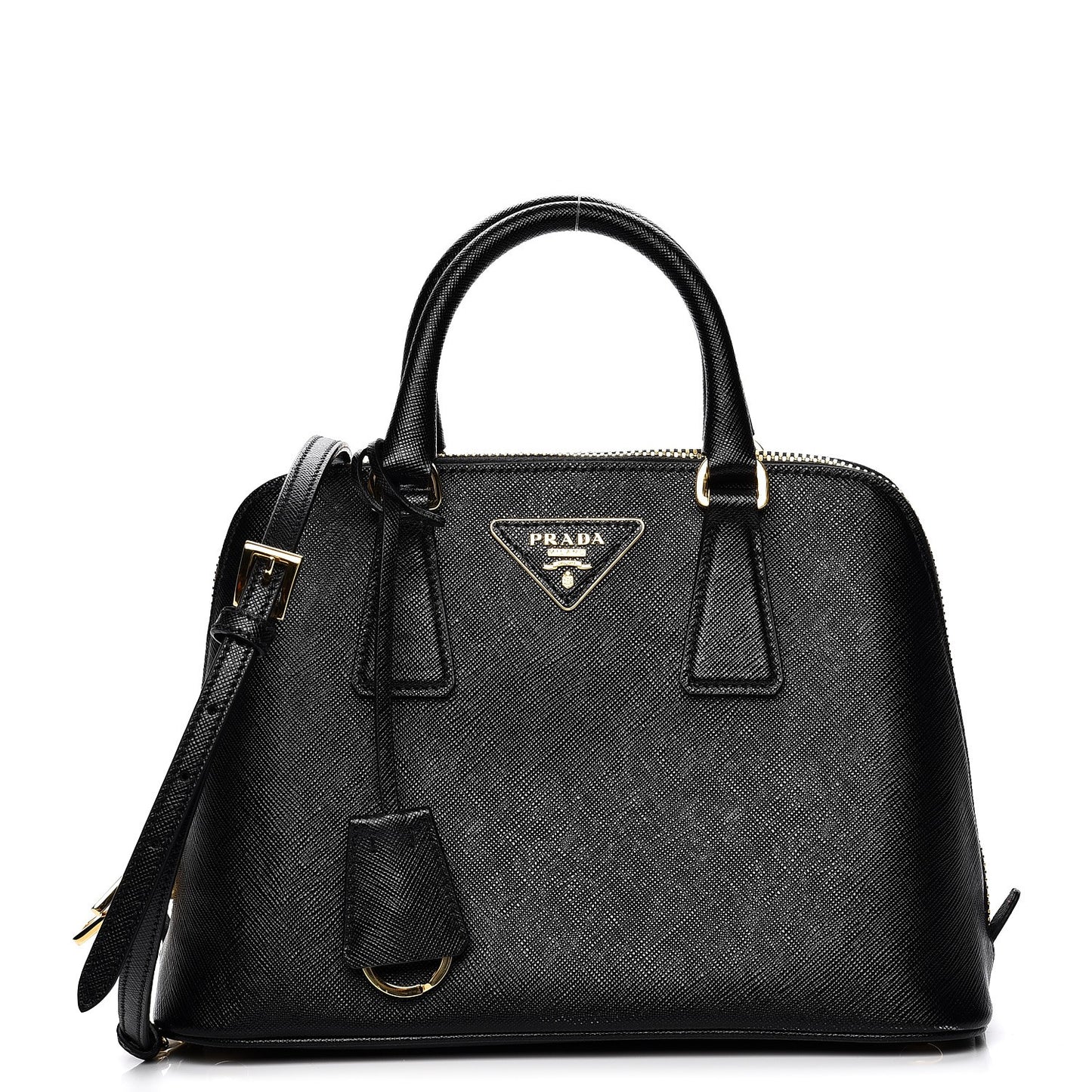 Saffiano Lux Small Promenade Tote Black