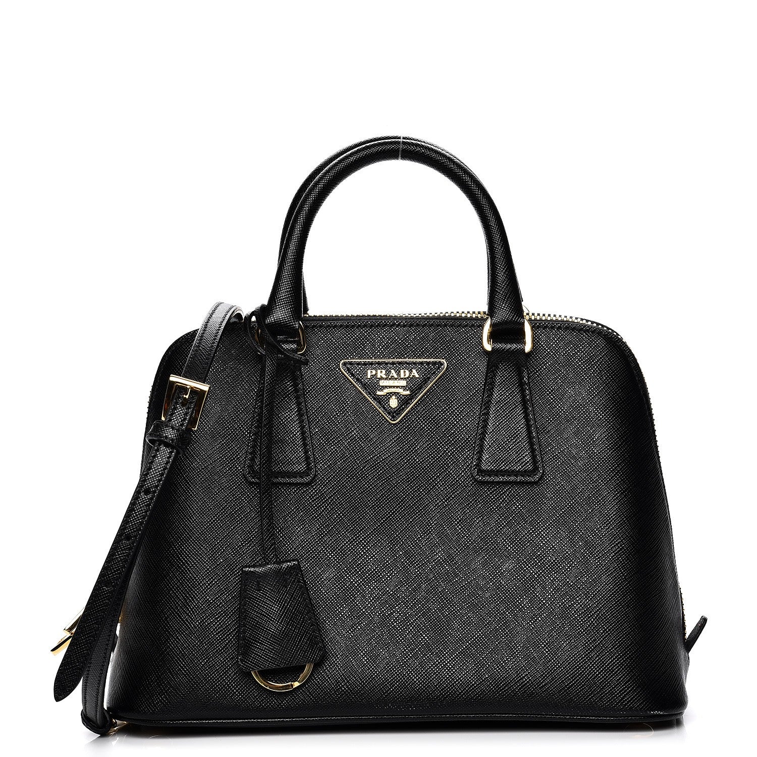Prada Saffiano Lux Small Promenade Tote Black 1 of 13