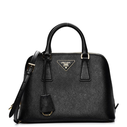 Prada Saffiano Lux Small Promenade Tote Black 1 of 13
