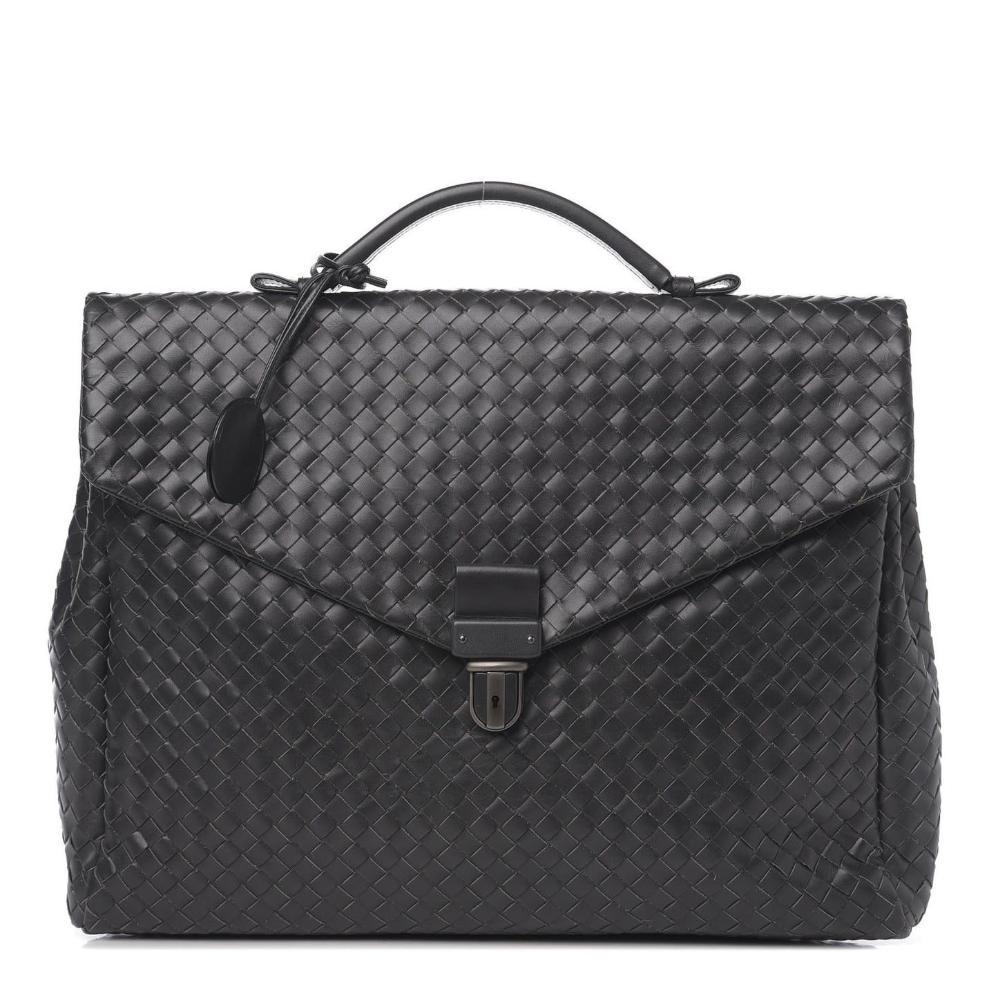 Nappa Intrecciato VN Briefcase Black