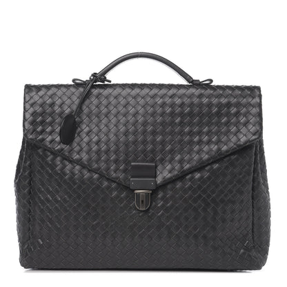Bottega Veneta Nappa Intrecciato VN Briefcase Black 1 of 11