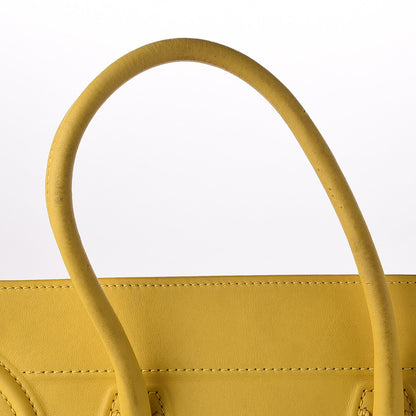 Celine Smooth Calfskin Medium Phantom Luggage Sun Yellow 16 of 27