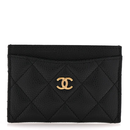 Chanel Caviar Quilted Card Holder Black 1 of 10