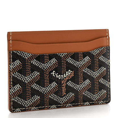 Goyard Goyardine Saint Sulpice Card Holder Black Gold 3 of 7