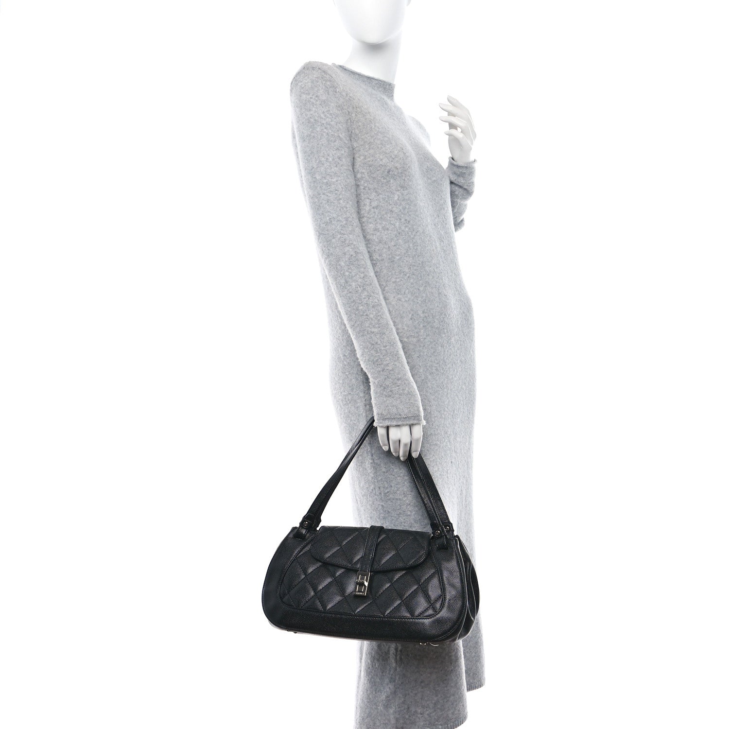 Chanel Caviar Quilted Small Mademoiselle Flap Bag Black 2 of 9