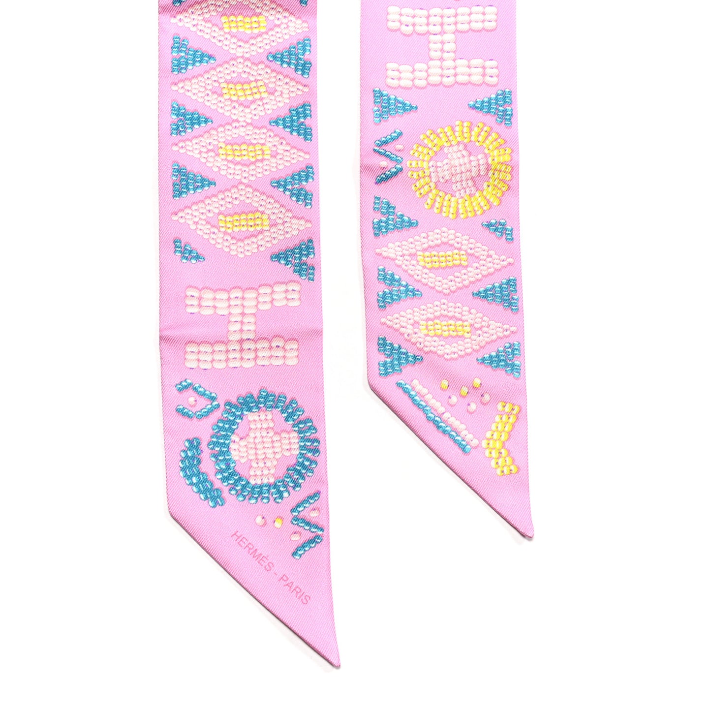 Silk Kelly En Perles Twilly Rose Bonbon Canard