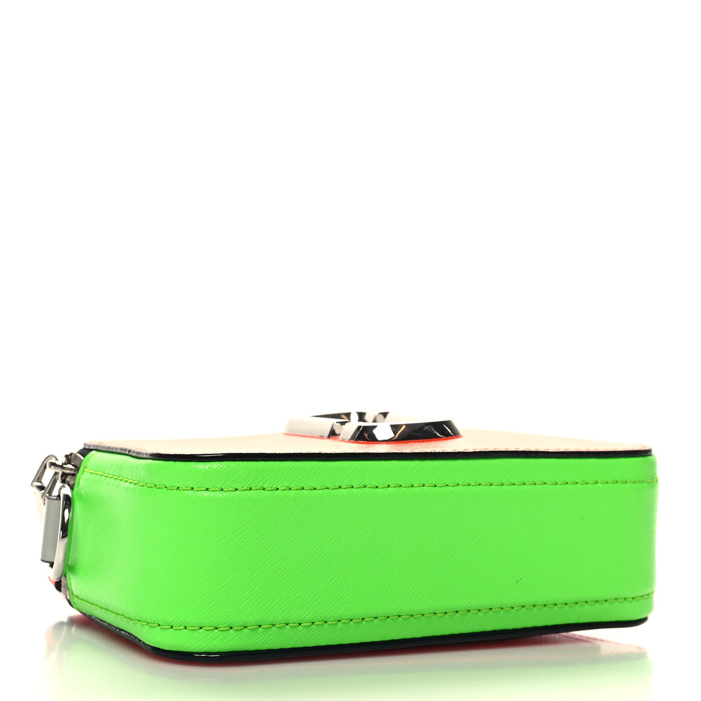 Saffiano Small Fluoro Snapshot Camera Bag Neon Orange