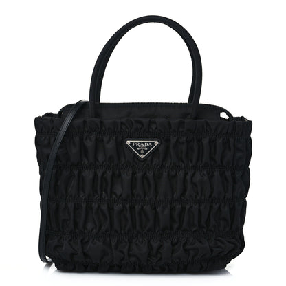 Prada Tessuto Nylon Gaufre Tote Black 1 of 7