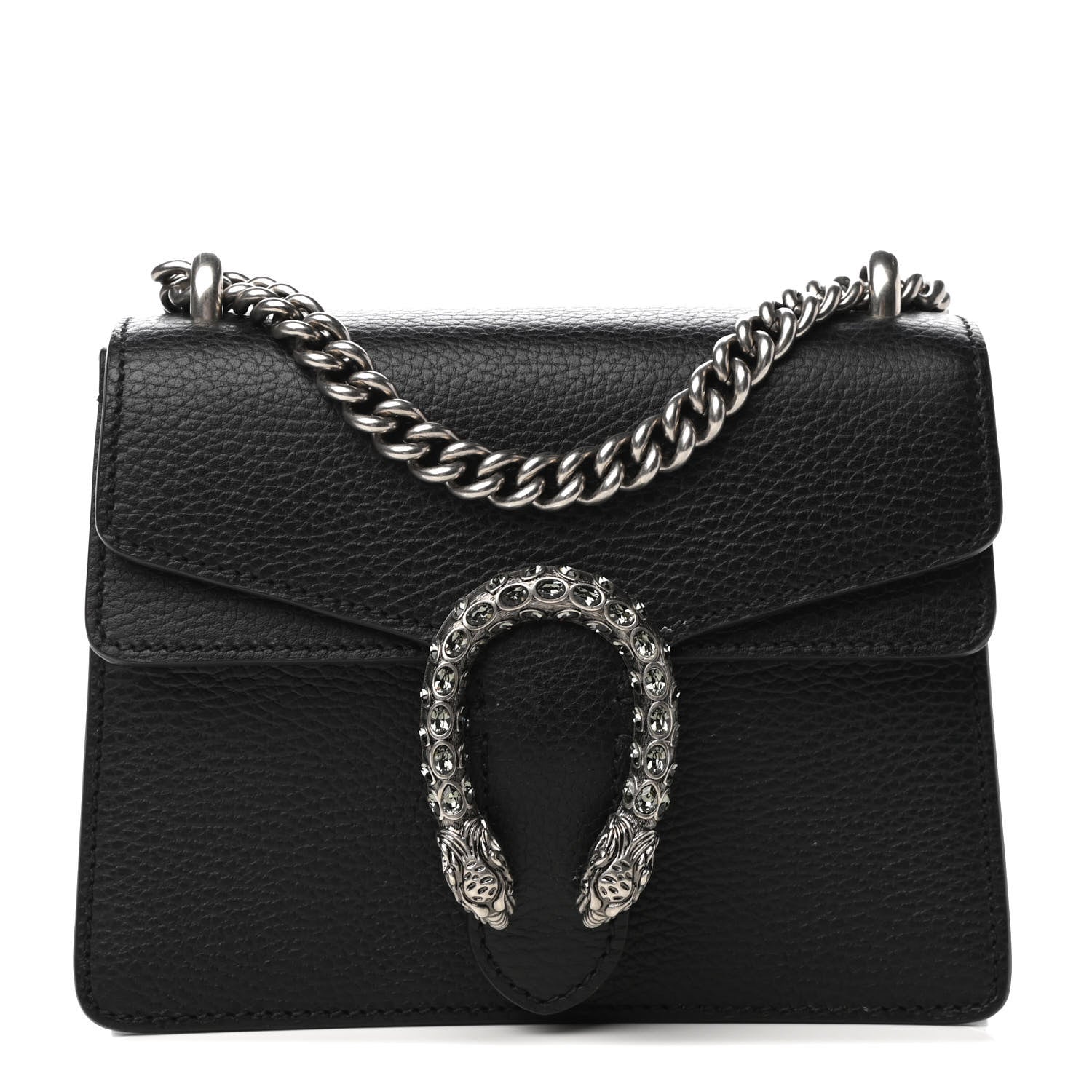 Gucci Calfskin Mini Dionysus Shoulder Bag Black 1 of 8